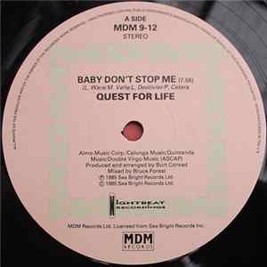 Quest For Life - Baby Don't Stop Me Mp3