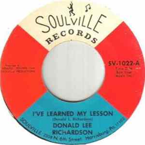 Donald Lee Richardson - I've Learned My Lesson / You Got Me In The Palm Of Your Hand Mp3