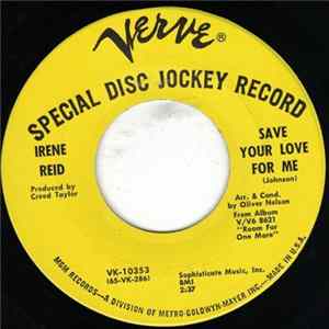Irene Reid - Save Your Love For Me / Room For One Mp3