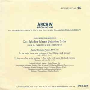 Johann Sebastian Bach, Thomaskantor Günther Ramin, Thomanerchor, Gewandhausorchester Leipzig - Aus Der Matthäus-Passion, BWV 244: So Ist Mein Jesus Nun Gefangen / Sind Blitze, Sind Donner (Aria A Doi Cori Nr. 33) / Er Hat Uns Allen Wohlgethan / Aus Liebe  Mp3