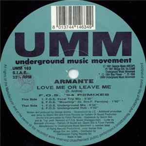 Armante - Love Me Or Leave Me (F.O.S. '94 Remixes) Mp3