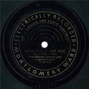 Frank Wheeler - Monroe Lamb - Utah Carl's Last Ride / A Jolly Group Of Cowboys Mp3
