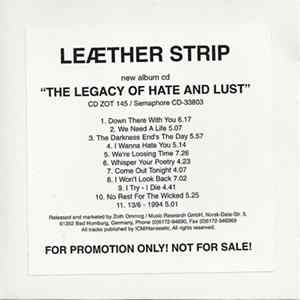 Leæther Strip - Legacy Of Hate And Lust Mp3