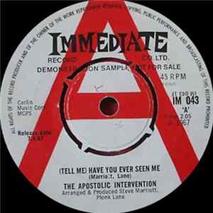 The Apostolic Intervention - (Tell Me) Have You Even Seen Me Mp3