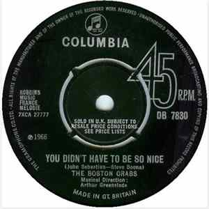 The Boston Crabs - You Didn't Have To Be So Nice Mp3