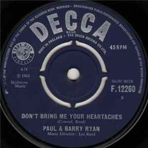 Paul & Barry Ryan - Don't Bring Me Your Heartaches Mp3