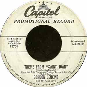 Gordon Jenkins And His Orchestra - Theme From "Saint Joan" / Fire Down Below Mp3