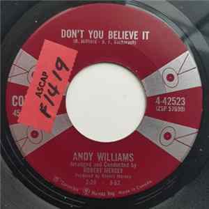 Andy Williams - Don't You Believe It Mp3