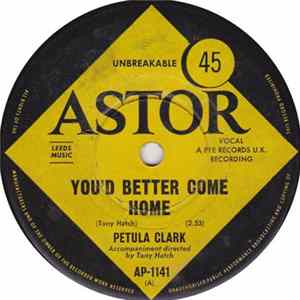Petula Clark - You'd Better Come Home Mp3