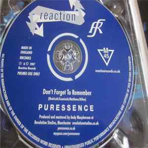 Puressence - Don't Forget To Remember Mp3