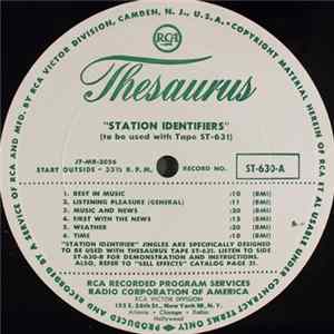 Unknown Artist - "Station Identifiers" (To Be Used With Tape ST-631) / "Station Identifiers" Demonstration Mp3