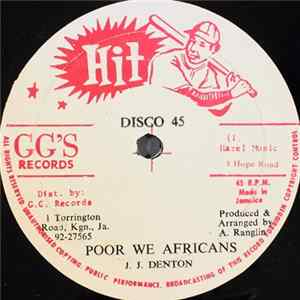 J.J. Denton - Poor We Africans Mp3