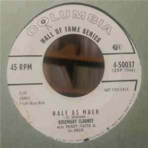 Rosemary Clooney With Percy Faith And His Orchestra - Half As Much / Tenderly Mp3