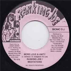 Ranking Joe / The Meditations - More Love & Unity Mp3