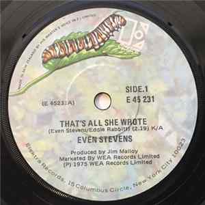 Even Stevens - That's All She Wrote Mp3