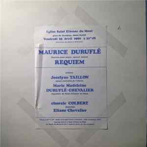 Jocelyne Taillon, Marie-Madeleine Duruflé-Chevalier, Chorale Colbert, Éliane Chevalier - Requiem de Maurice Duruflé Mp3