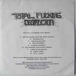 Total Fucking Destruction - TFD CD-r V.3.0beta Non-demo Mp3