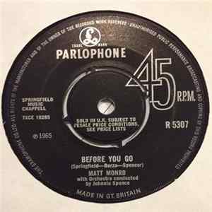 Matt Monro - Before You Go Mp3