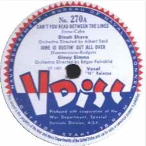 Dinah Shore / Ginny Simms / Marie Greene - Can't You Read Between The Lines / June Is Bustin' Out All Over / Velvet Moon Mp3