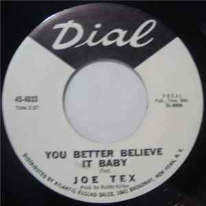 Joe Tex - You Better Believe It Baby / I Believe I'm Gonna Make It Mp3