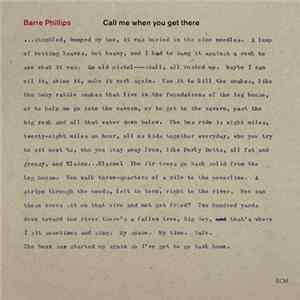 Barre Phillips - Call Me When You Get There Mp3