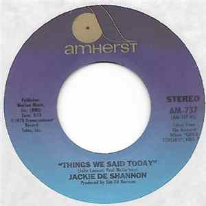 Jackie DeShannon - Things We Said Today Mp3