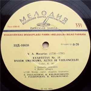 V. A. Mocartas - LTSR Nusip. Valst. Styginis Kvartetas - Kvartetas Nr. 14 Dviem Smuikams, Altui Ir Violončelei, G-dur K. 387 Mp3