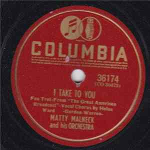 Matty Malneck And His Orchestra - I Take To You / Green Eyes Mp3