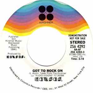 Kansas - Got To Rock On Mp3