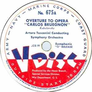 Arturo Toscanini Conducting Symphony Orchestra / Dave Rose And His Orchestra - Overture To Opera "Carlos Bruegnon" / Stormy Weather Mp3