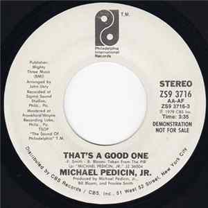 Michael Pedicin, Jr - That's A Good One Mp3