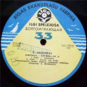 S. Vainiūnas, Visasajunginio Radijo Didysis Simfoninis Orkestras - Simfonija – Cis Moll Op. 27 Mp3