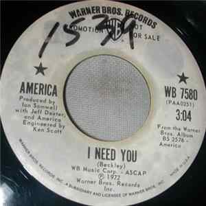 America - I Need You Mp3