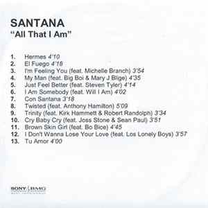 Santana - All That I Am Mp3