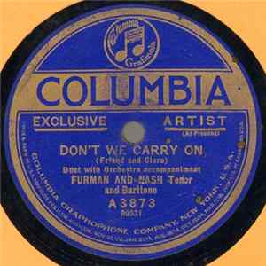 Furman And Nash - Don't We Carry On / Yes! We Have No Bananas Mp3