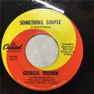 Georgia Brown - Take You For Granted? / Something Simple Mp3