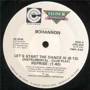 Bohannon - Let's Start The Dance III Mp3