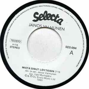 Janos Valmunen - Mistä Sinut Löytäisin Mp3