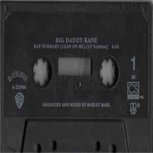 Big Daddy Kane - Rap Summary (Lean On Me) Mp3