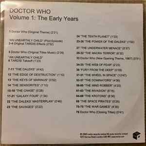 BBC Radiophonic Workshop - Doctor Who At The BBC Radiophonic Workshop - Volume 1: The Early Years 1963-1969 Mp3
