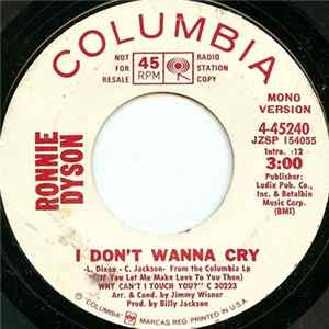 Ronnie Dyson - I Don't Wanna Cry Mp3