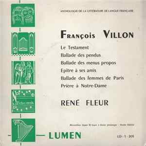 François Villon - René Fleur - François Villon Mp3