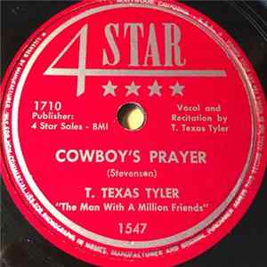 T. Texas Tyler - Cowboy's Prayer / Rag Monkey Song Mp3